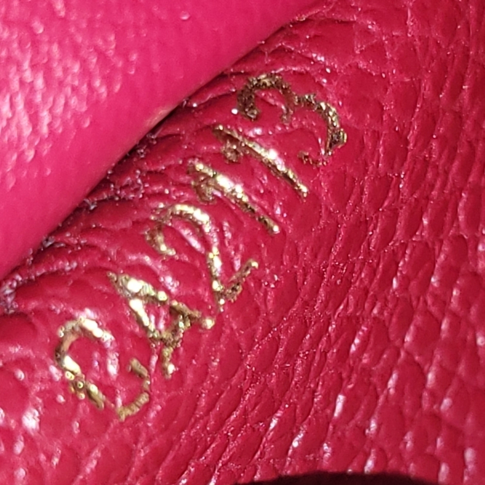 LOUIS VUITTON Leather Empreinte Curieuse Wallet Aurore and Pouch. Authentic.. - Picture 9 of 16
